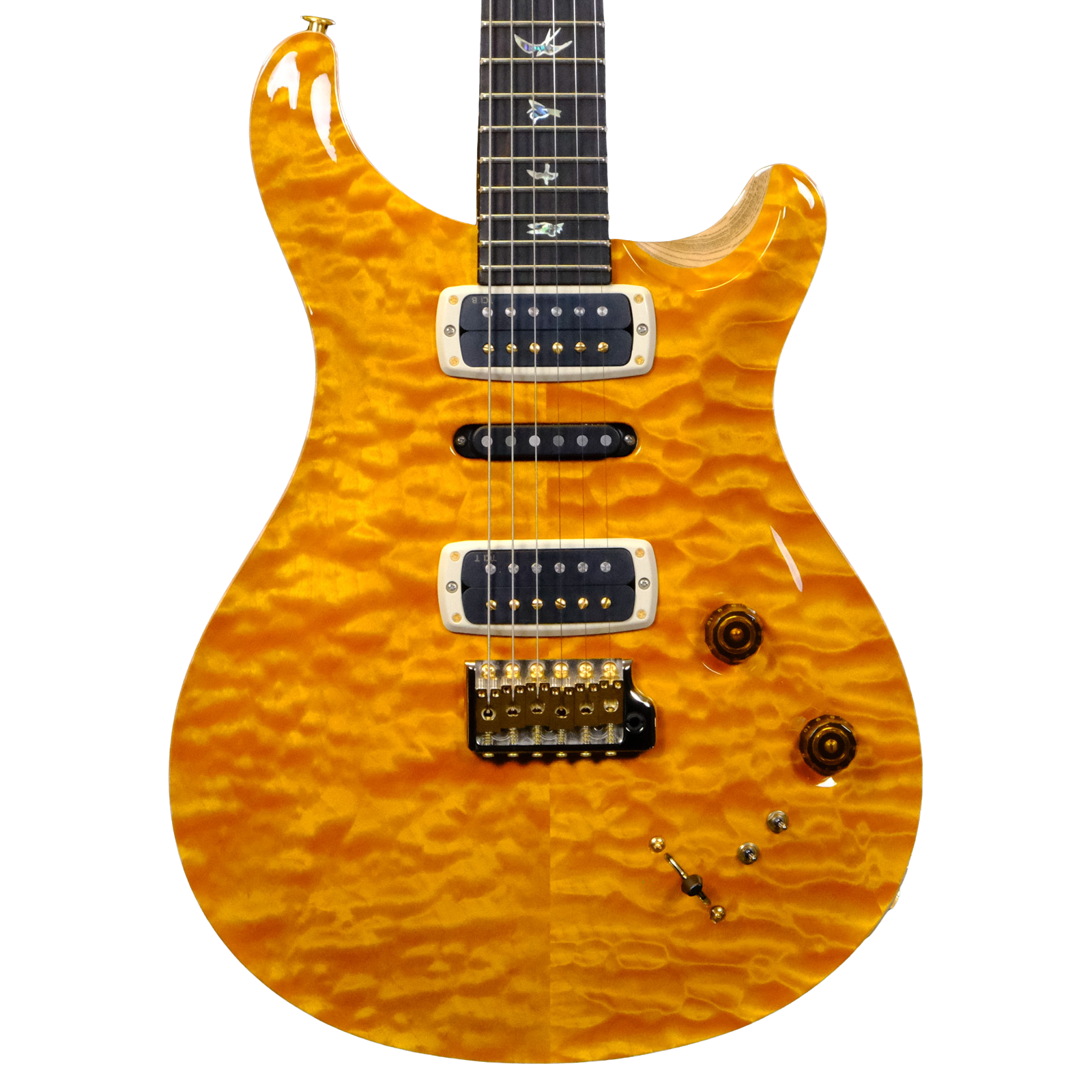 PRS Wood Library Modern Eagle V Quilted Maple - Santana Yellow