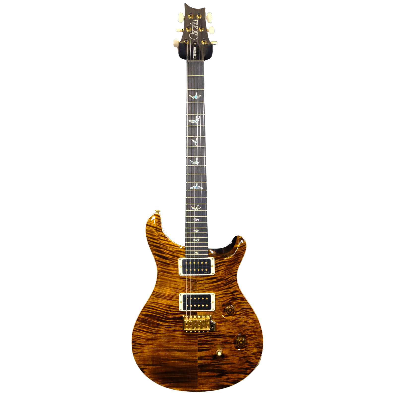 PRS Wood Library Custom 24 10-Top Flamed Maple - Yellow Tiger