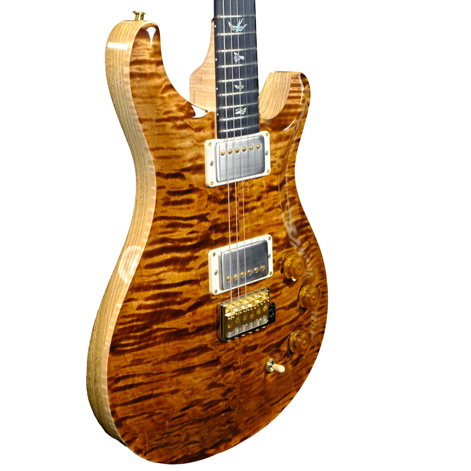 PRS Wood Library DGT Electric Guitar with Bird Inlays - Copperhead with Natural Back