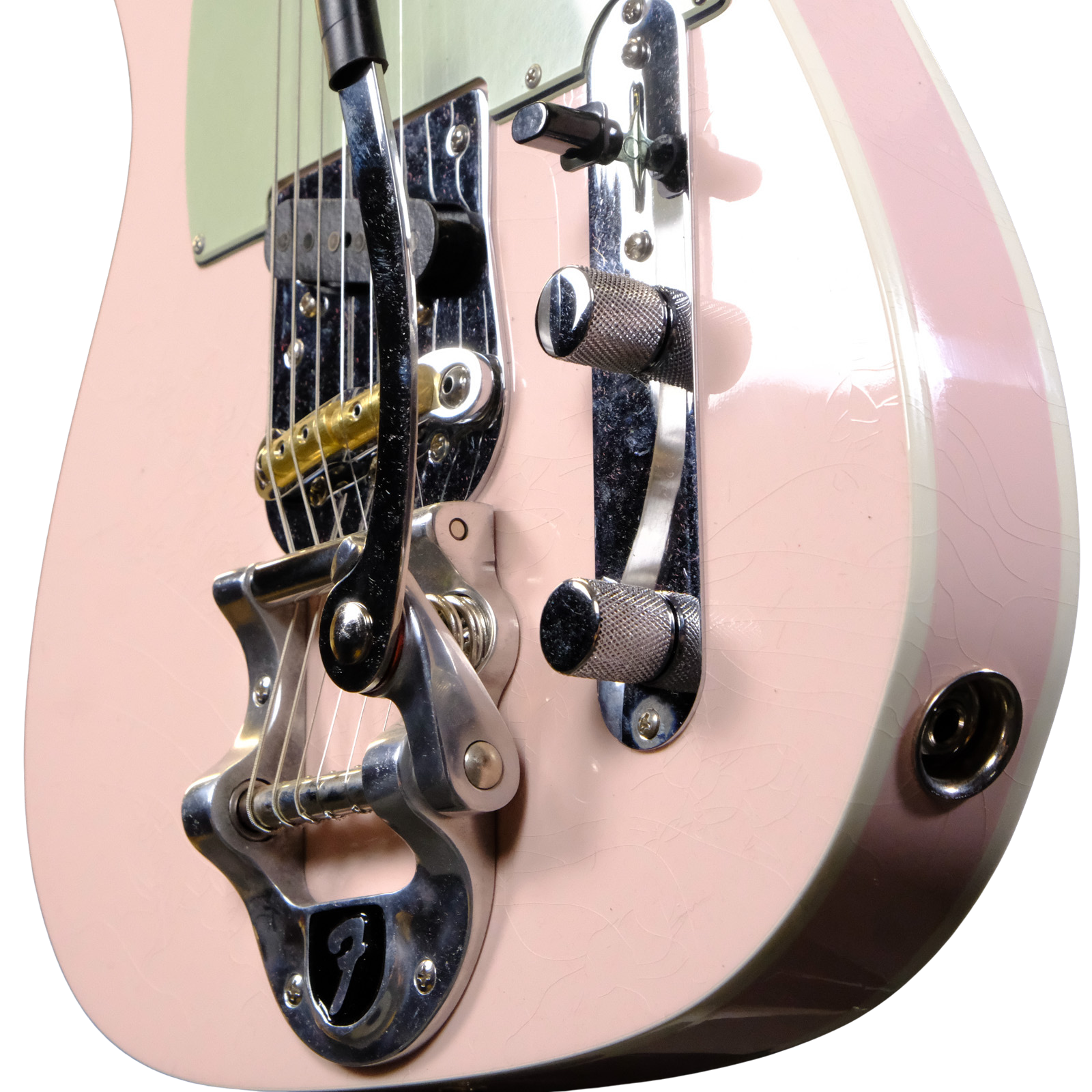 Fender 1963 Esquire® Custom Bigsby® DLX Closet Classic - Faded Shell Pink