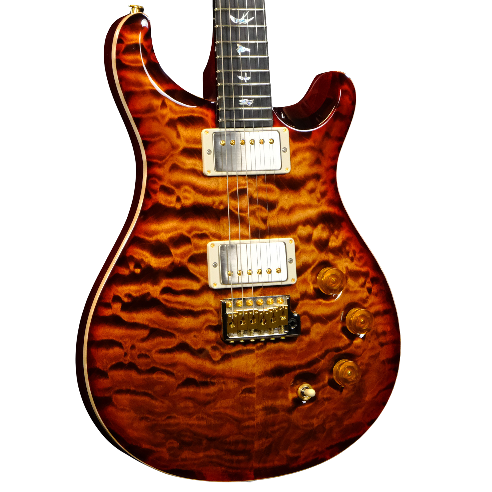 PRS Wood Library DGT Quilted Maple - Copperhead with Stained Neck