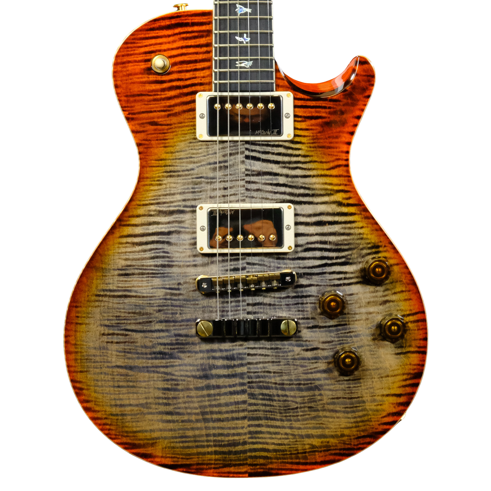 PRS Wood Library McCarty 594 Singlecut Flame Maple - Burnt Maple Leaf