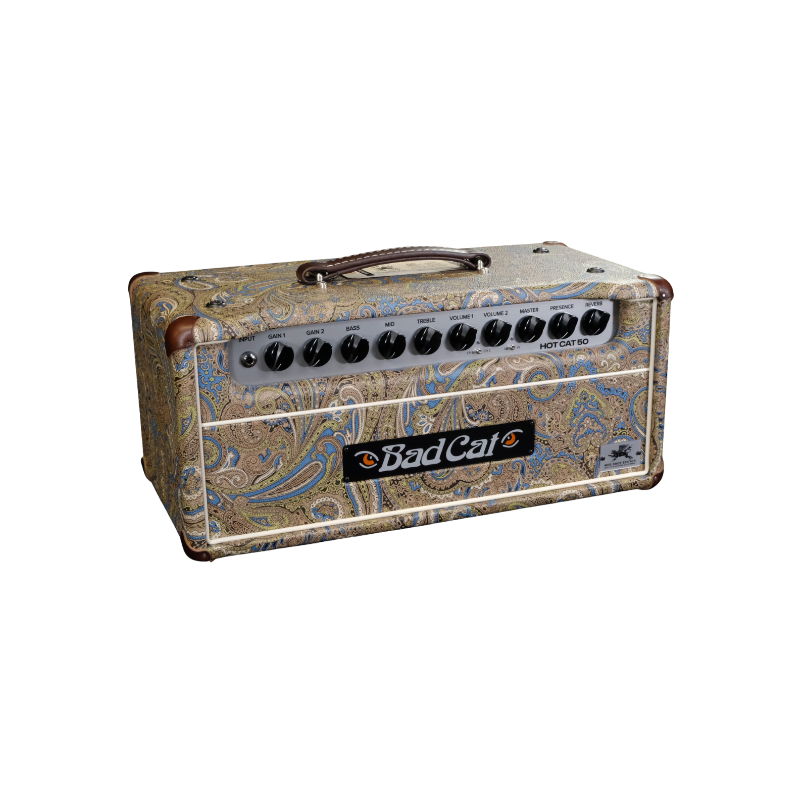Bad Cat Mod Shop Hot Cat 50 Head - Custom Blue and Brown Paisley