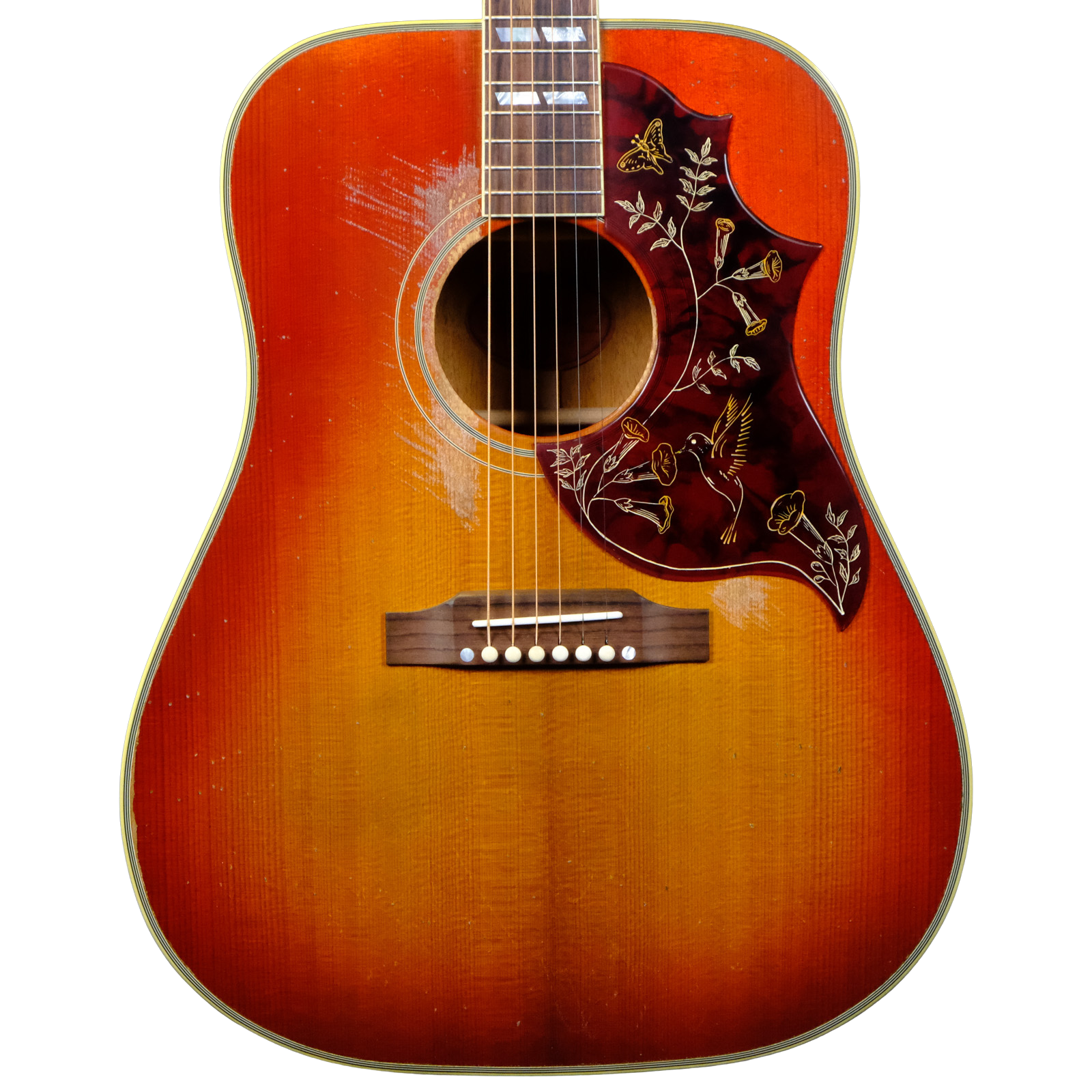Gibson Custom 1960 Hummingbird Heavy Aged - Washed Cherry Sunburst