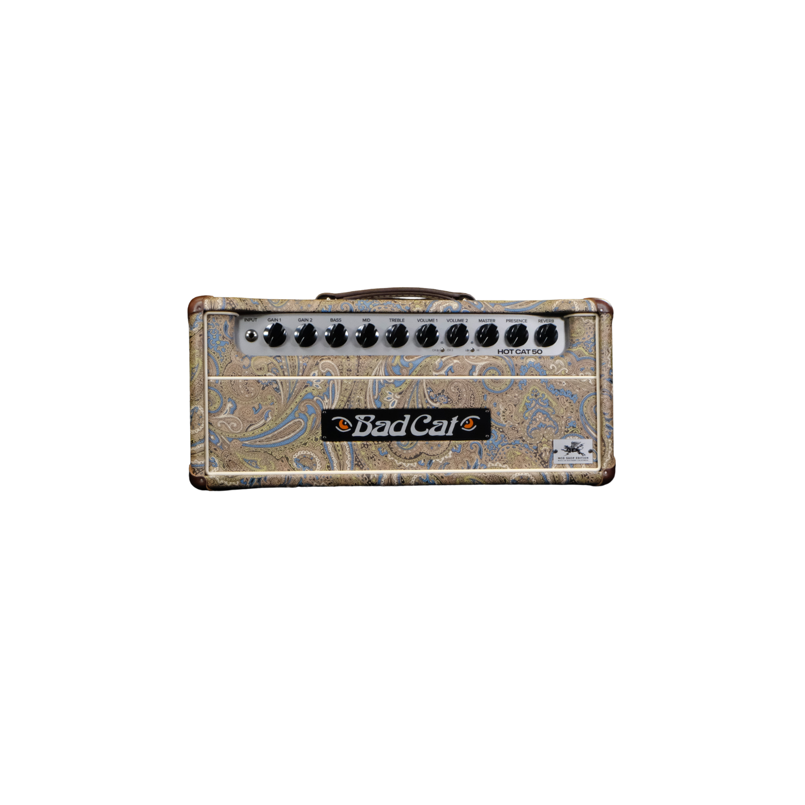 Bad Cat Mod Shop Hot Cat 50 Head - Custom Blue and Brown Paisley