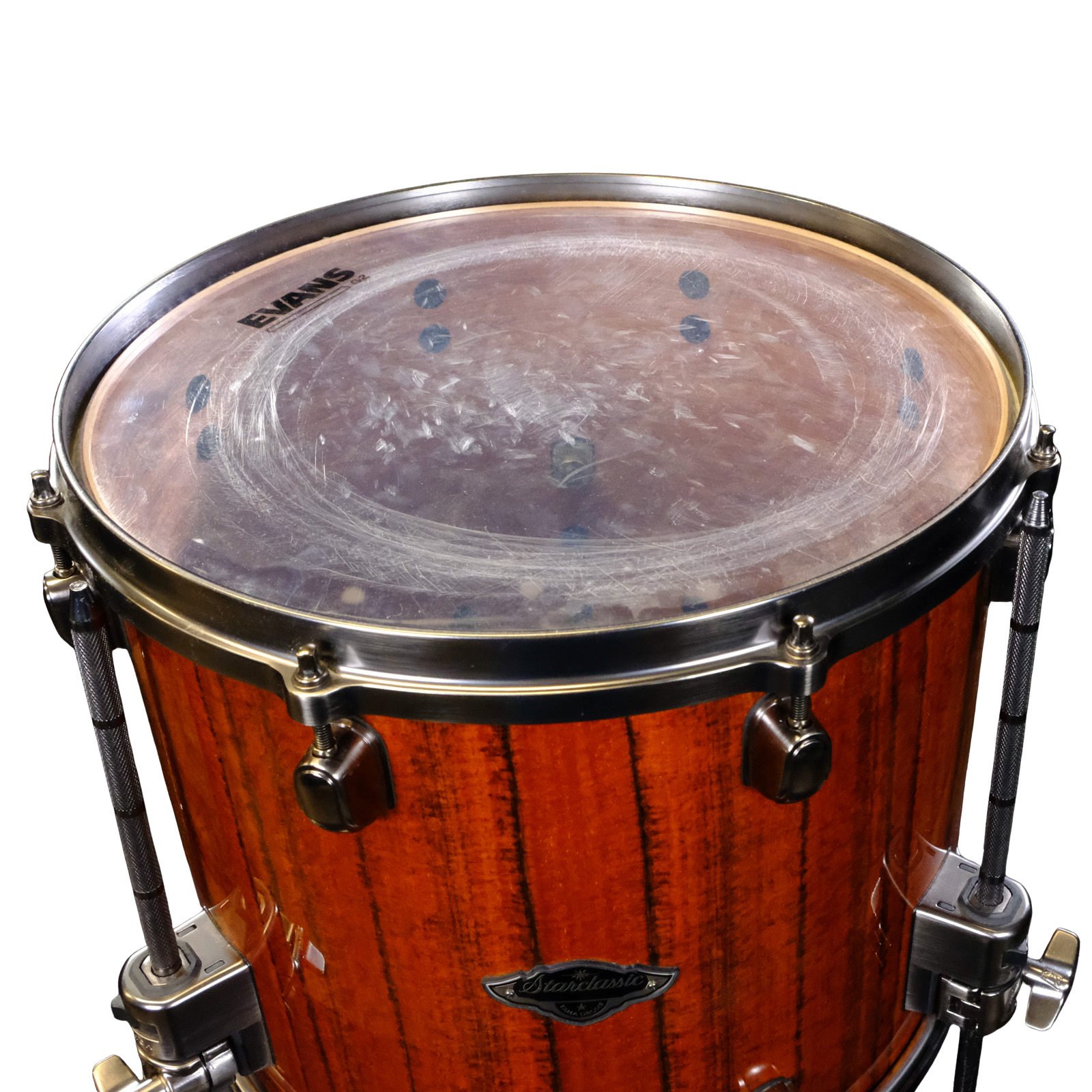 Used Tama Starclassic Birch/Bubinga Shell Pack - Crimson Tigerwood Fade