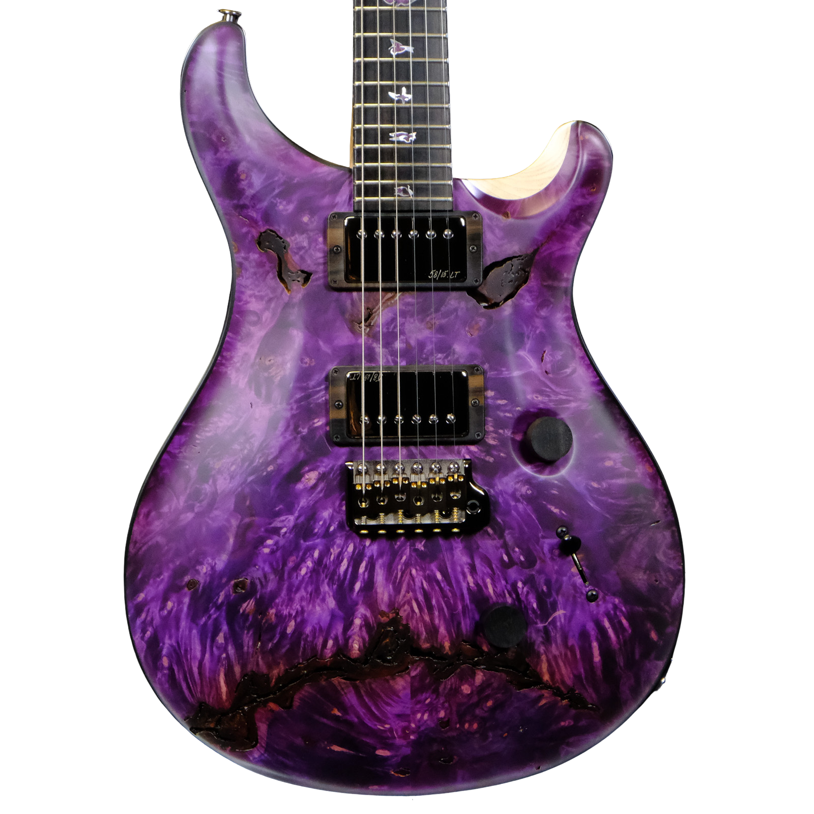 PRS Private Stock Buckeye Burl Custom 24 - Top Purple with White Wash Back