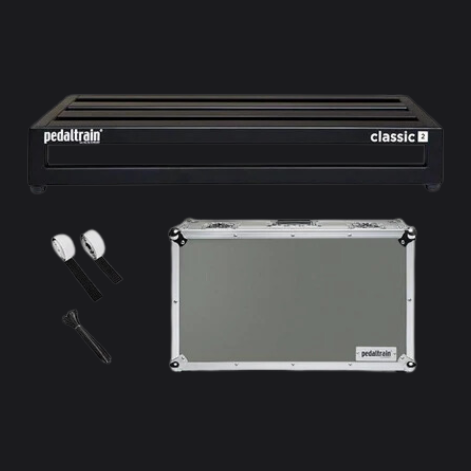 Pedaltrain Classic 2 TC 24"x12.5" Pedalboard with Tour Case