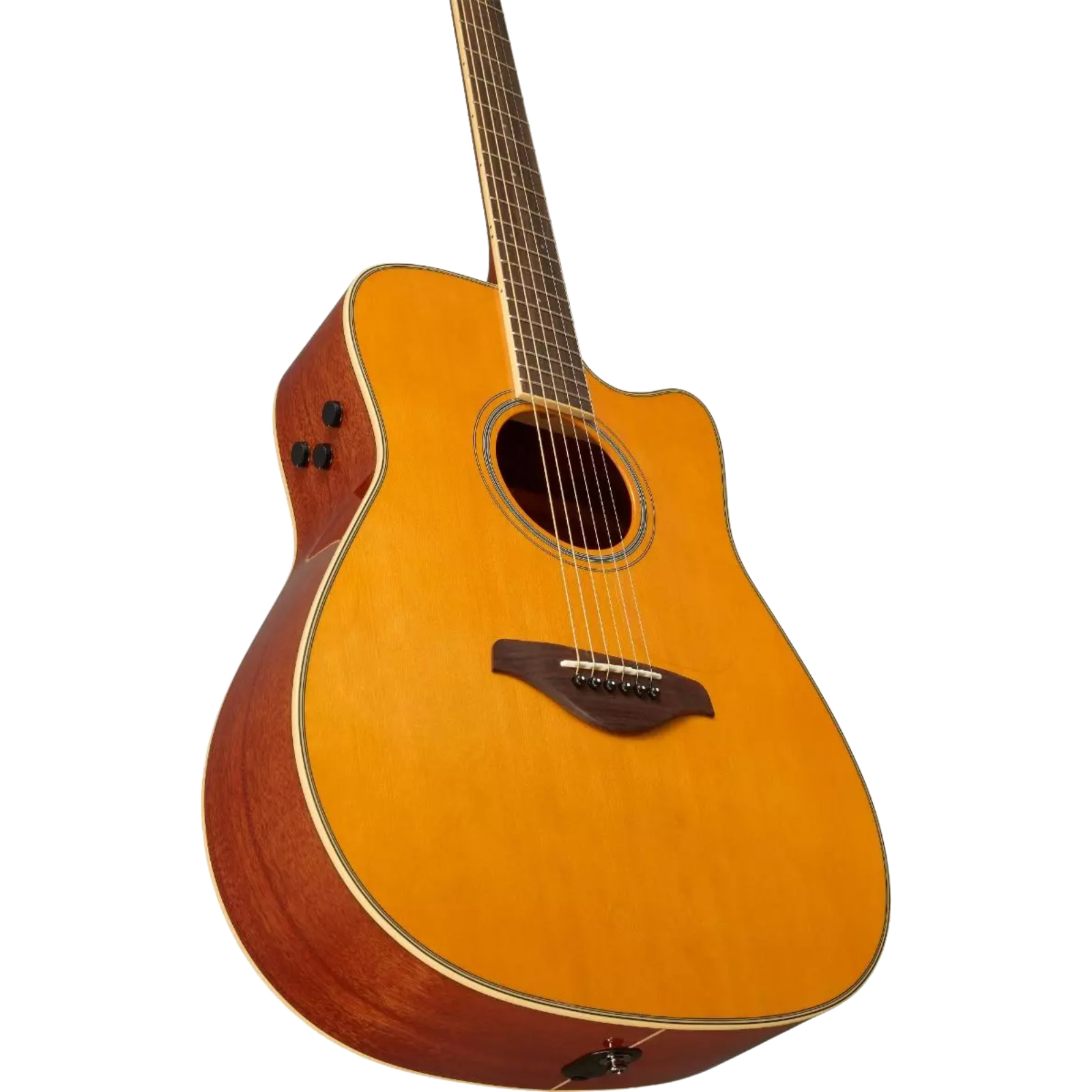 Yamaha FG-C-TA TransAcoustic Cutaway Acoustic-Electric Guitar - Vintage Tint