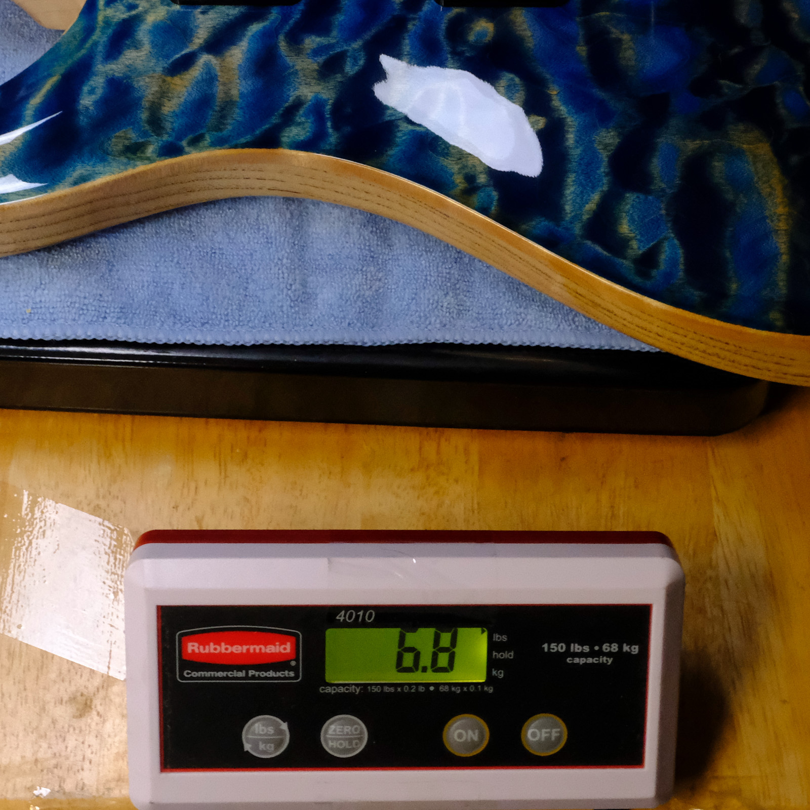 PRS Wood Library Custom 24 10-Top Quilted Maple - Faded Blue Jean with Natural Back