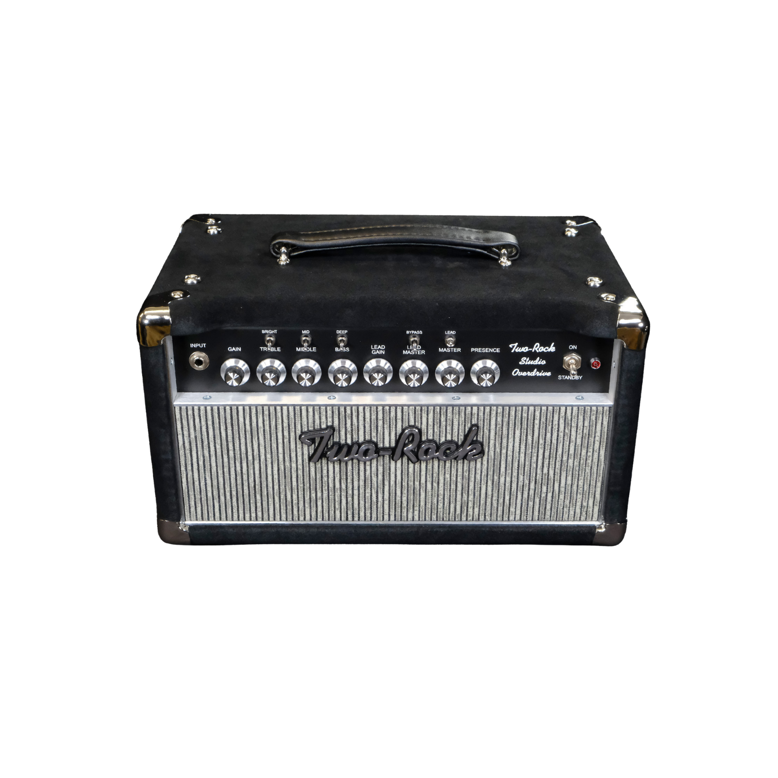 Two-Rock Studio Overdrive Head and 1 x 12 Cab - Black Suede with Grey Pinstripe