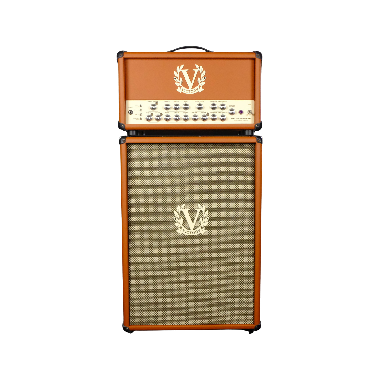 Victory Amps MK Overdrive and MK 2x12 Cabinet - Burnt Orange