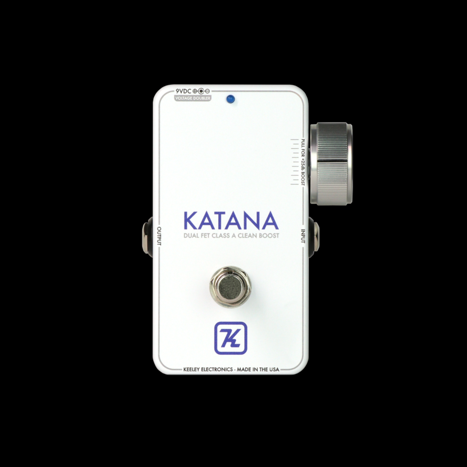 Keeley Katana Clean Boost Pedal - Throwback White
