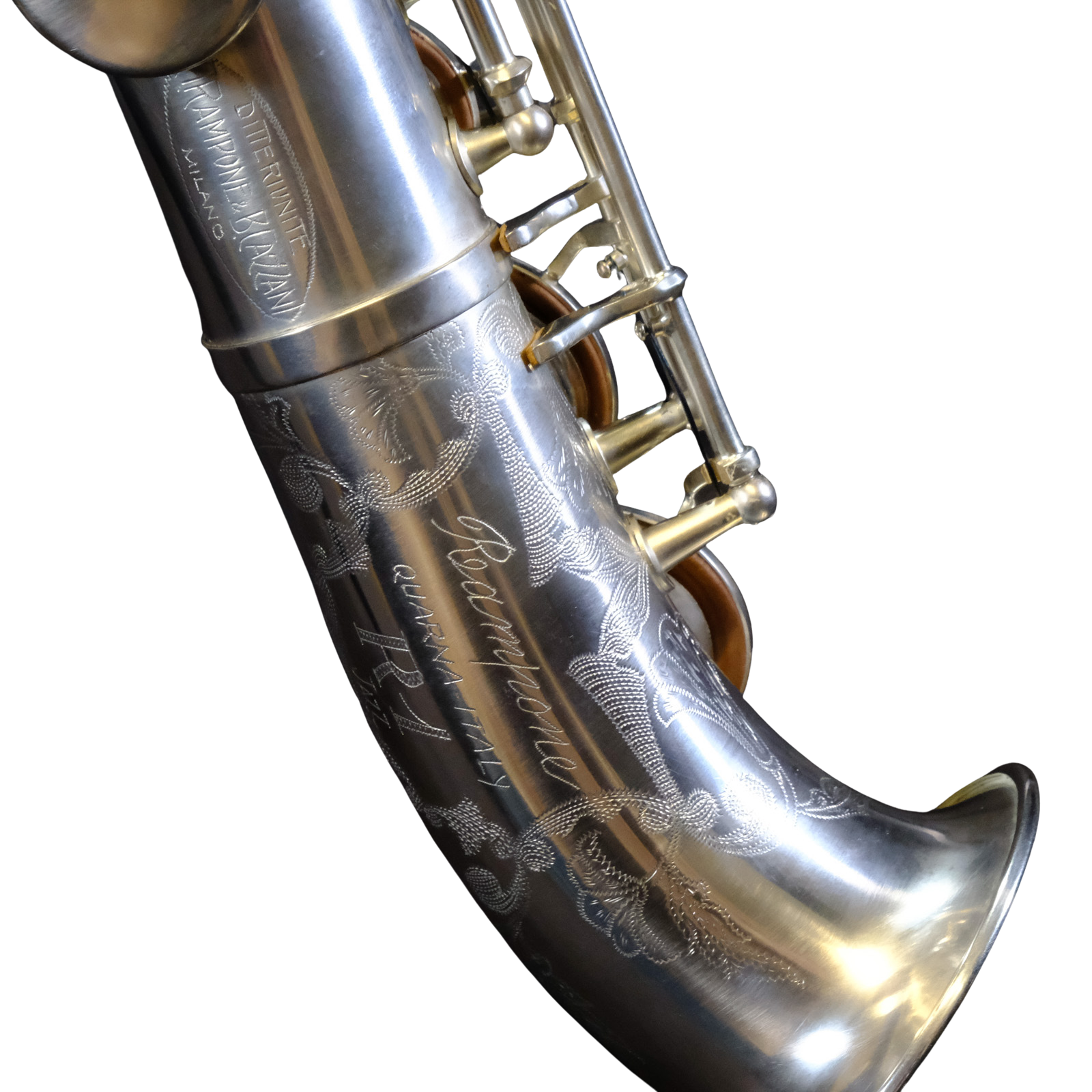 Rampone & Cazzani R1 Jazz Half-Curved Soprano Saxophone - Silver - 2003/J/AG