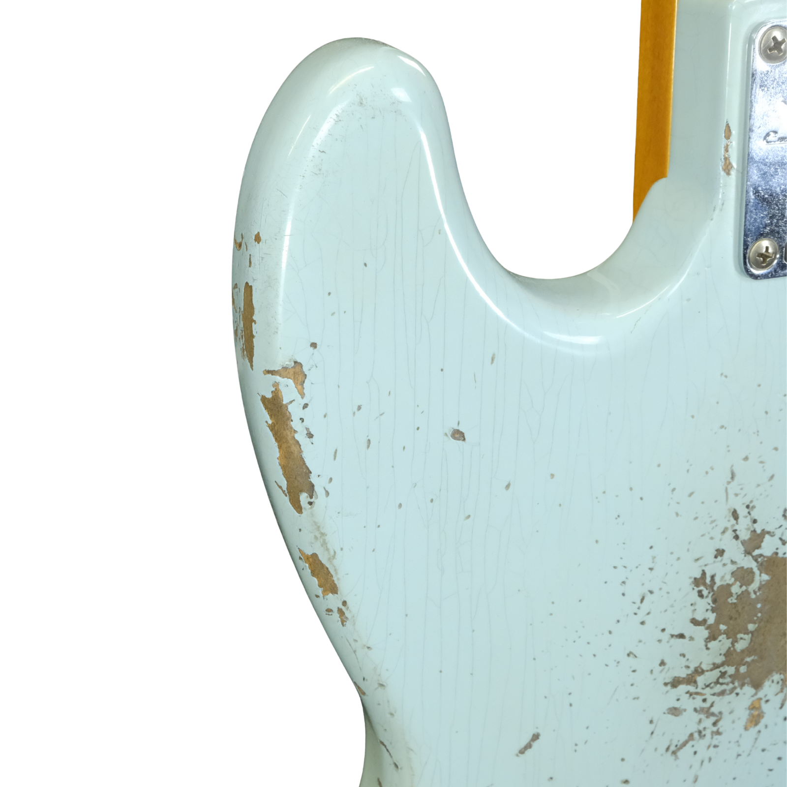 Fender Custom Shop 1961 Jazz Bass Heavy Relic - Faded Aged Daphne Blue