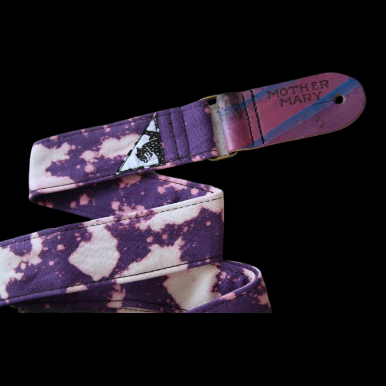 Mother Mary Purple Bleached Guitar Strap - Palen Music
