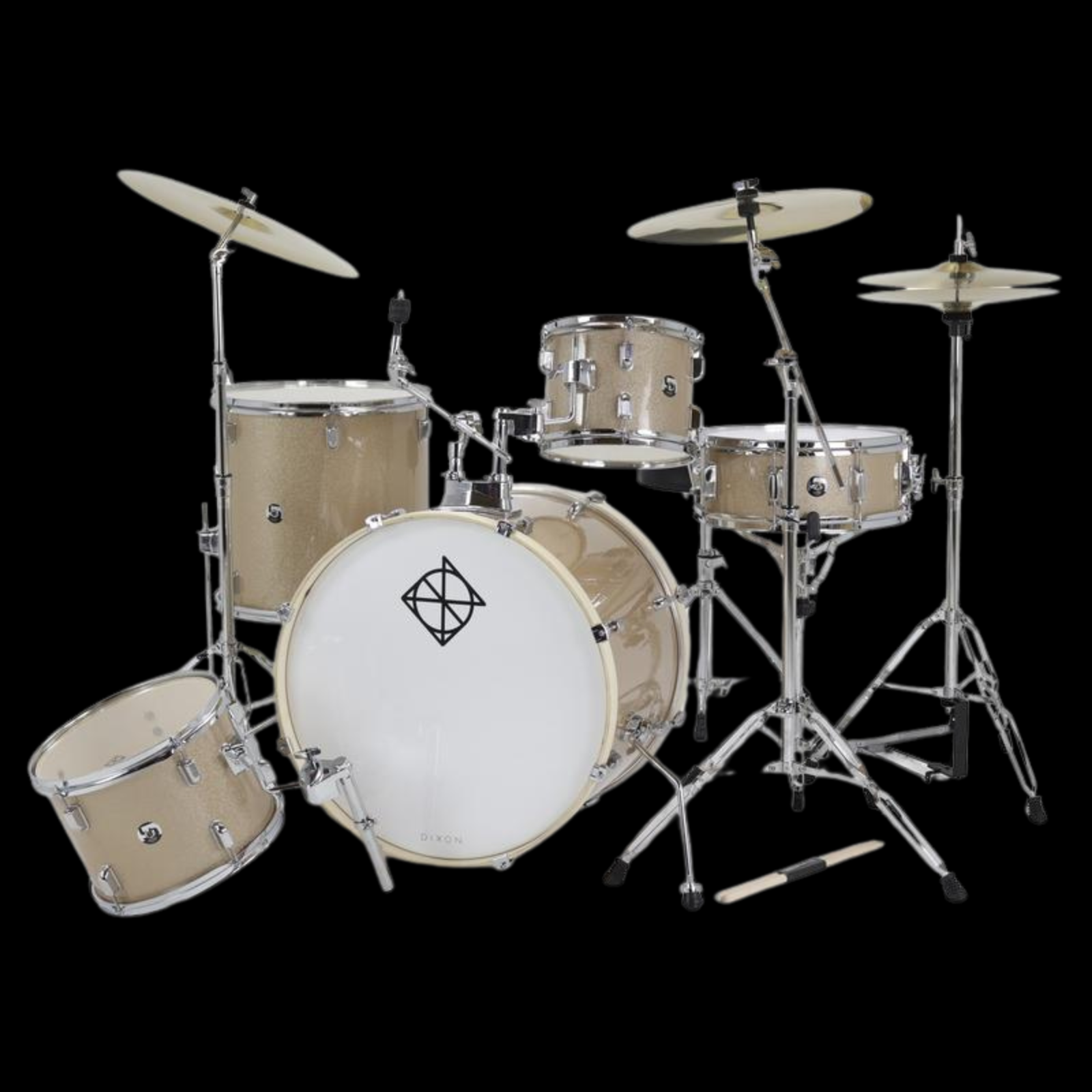 Dixon Spark 5-piece Complete Drum Kit - Champagne Sparkle