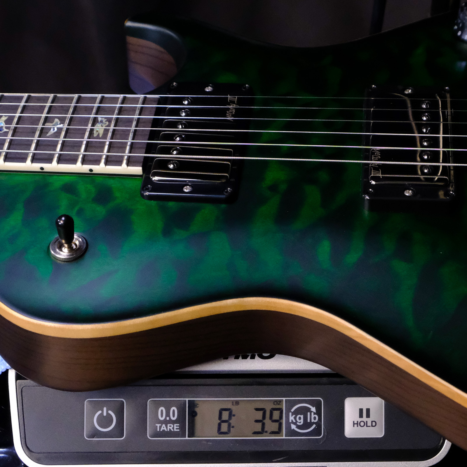 PRS Wood Library McCarty 594 Singlecut Quilted Maple - Emerald with Light Charcoal Back