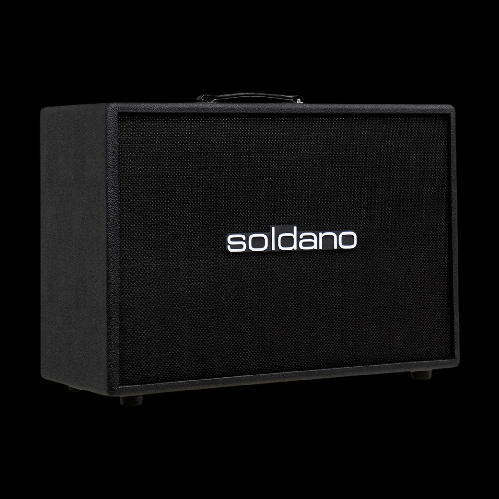Soldano 2x12 Straight Classic Cabinet - Black Tolex, Black Grille - Palen Music