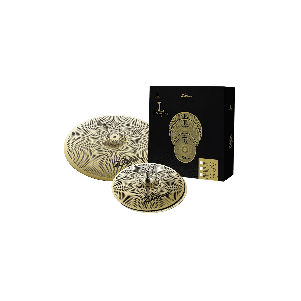 Zildjian LV38 L80 Low Volume Cymbal Set - 13/18 inch
