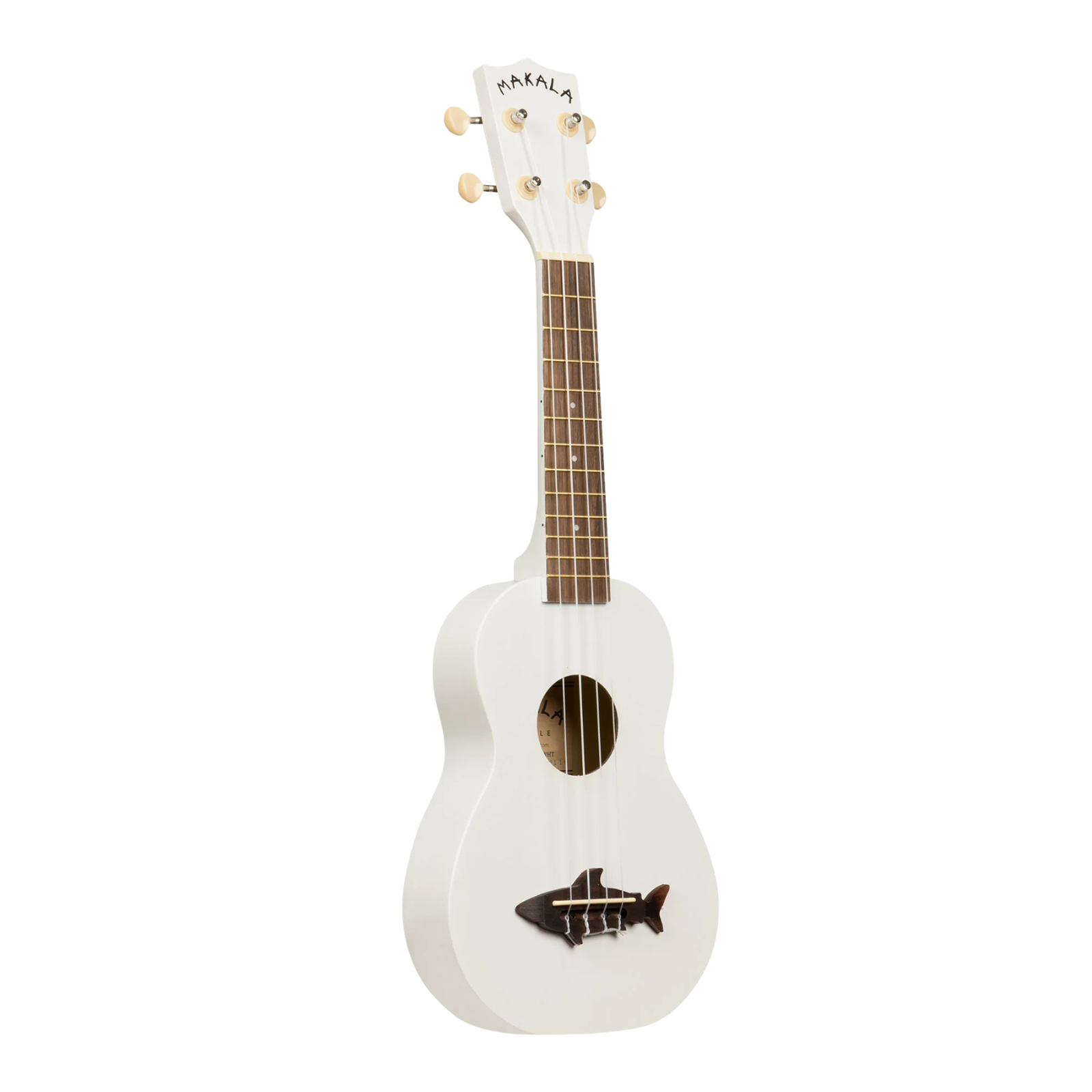 Kala MK-SS-WHT Makala Shark Soprano Ukulele - Classic White