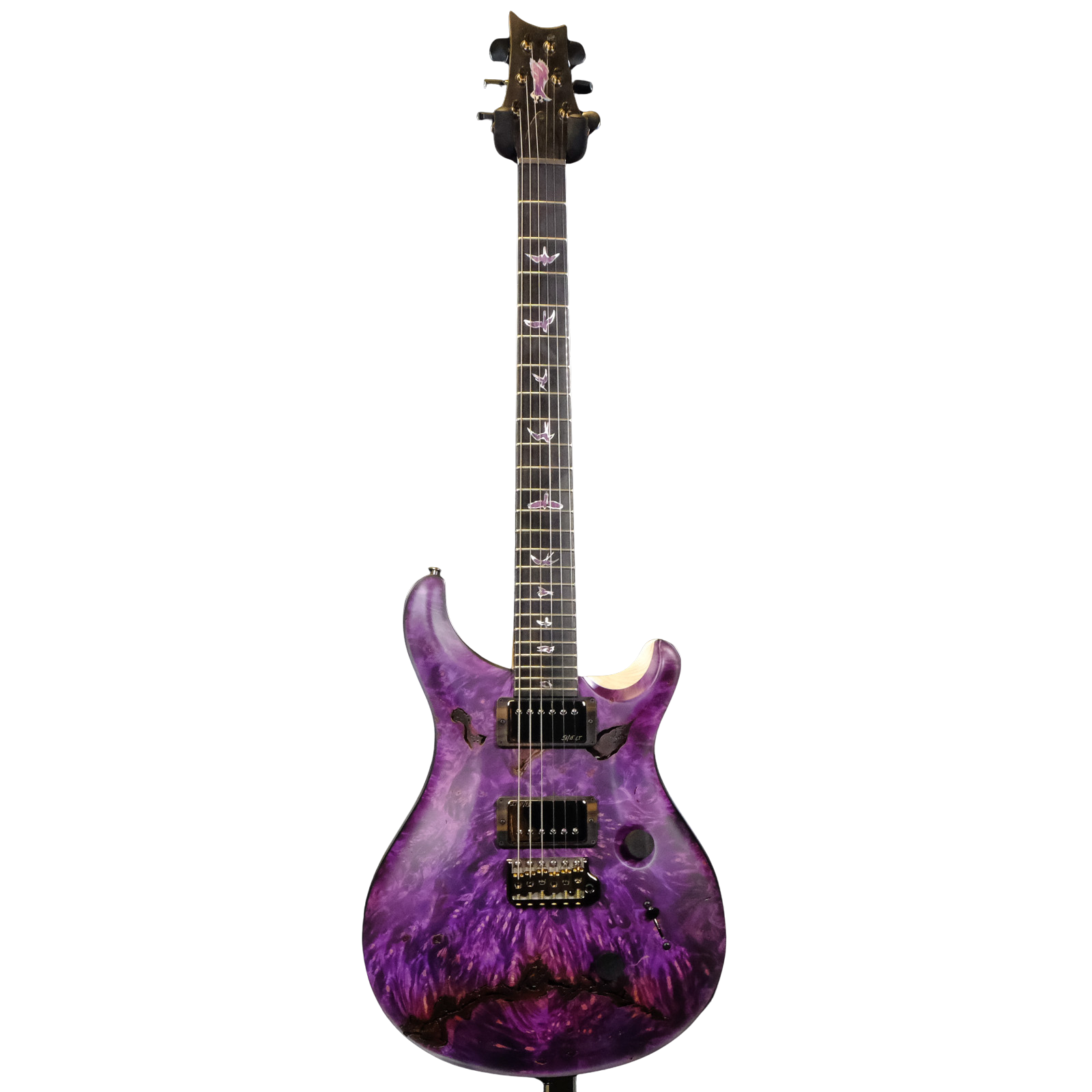 PRS Private Stock Buckeye Burl Custom 24 - Top Purple with White Wash Back