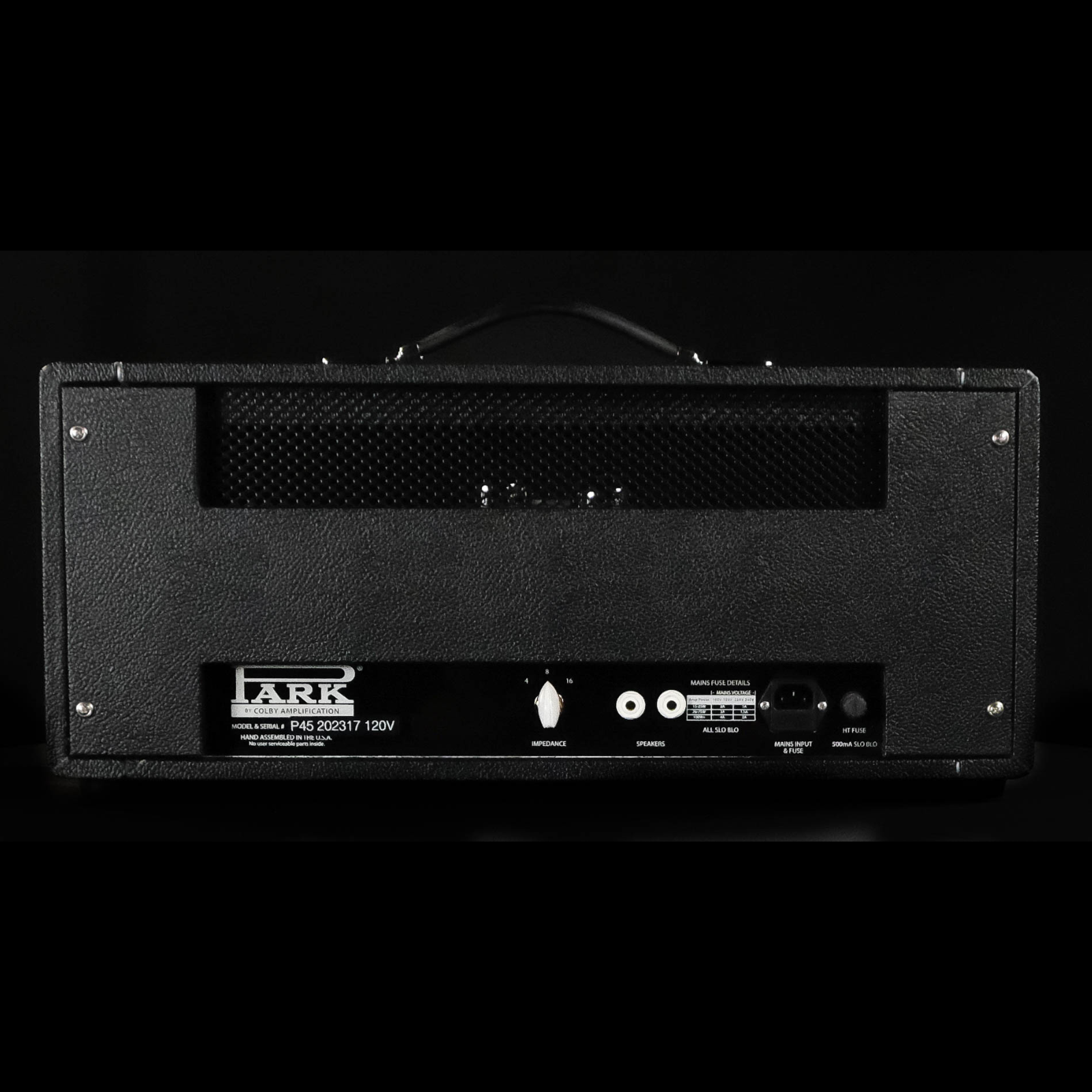 Park P45 Classic 45 Watt Head - Black - Palen Music