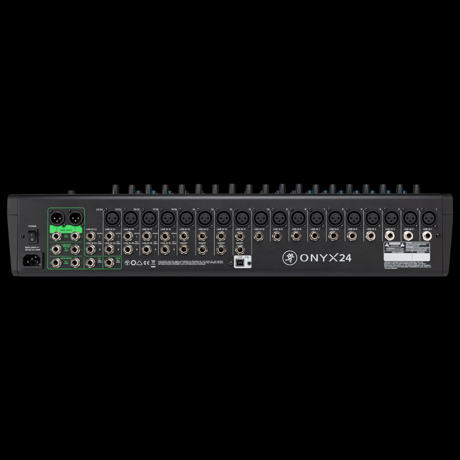 Mackie Onyx24 24-channel Analog Mixer with Multi-track USB - Palen Music