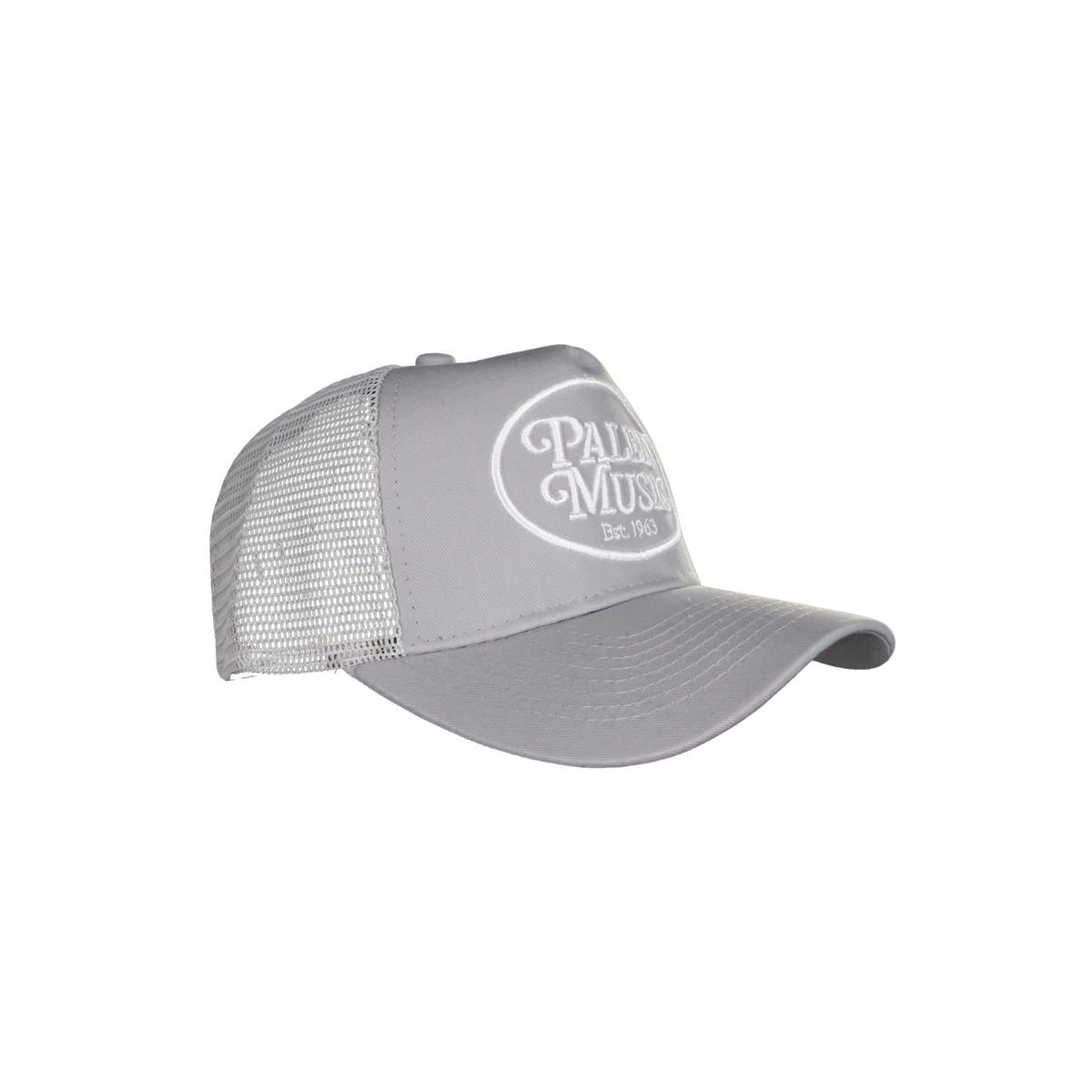 Palen Music Center 5 Panel Trucker Hat - Light Gray