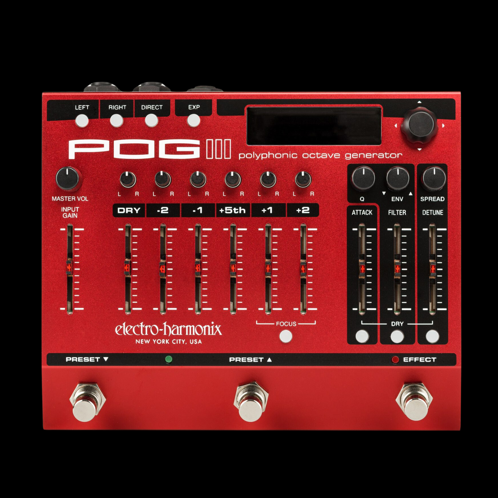 best octave pedal POG3 Polyphonic Octave Generator Pedal Open Box
