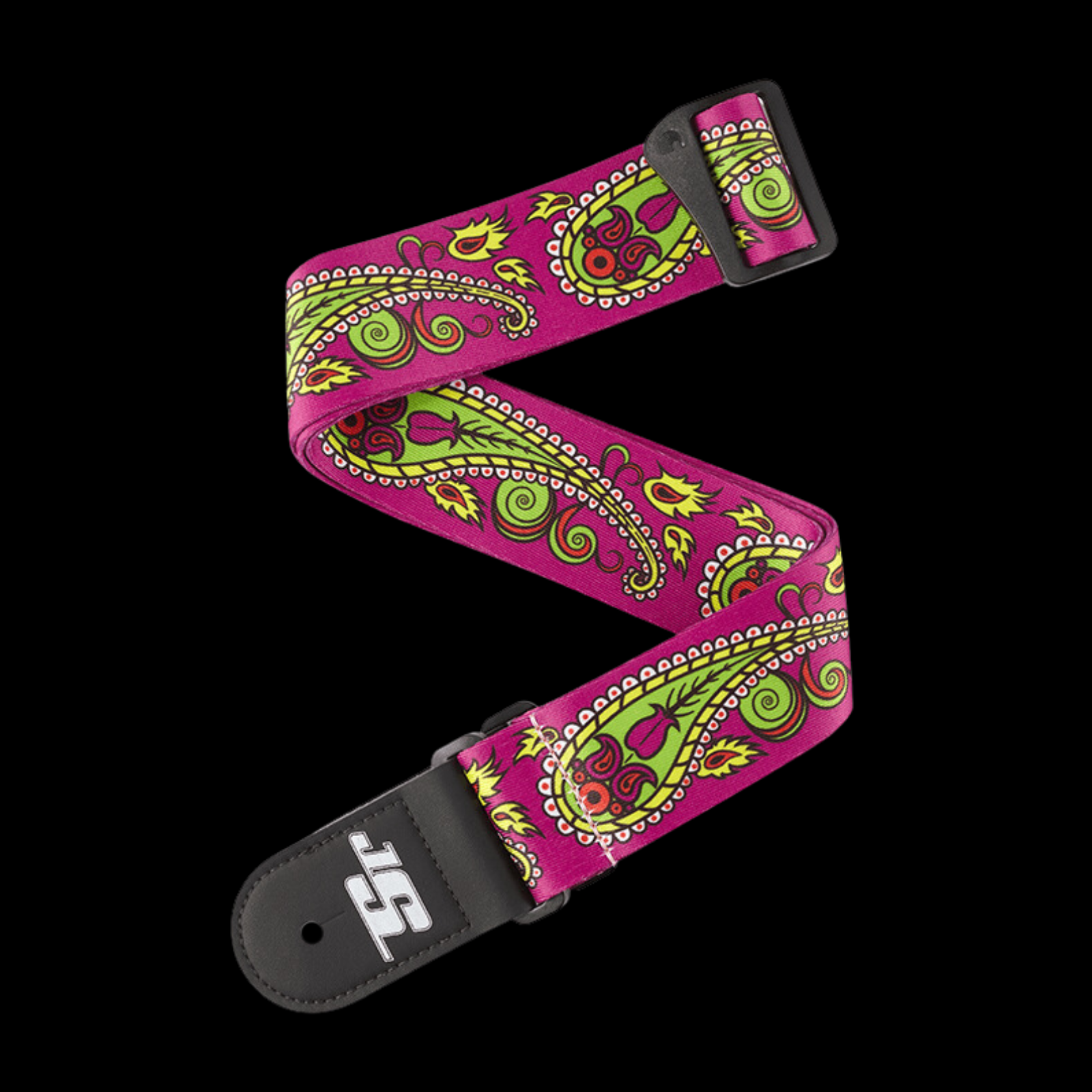 D'Addario Paisley Purple Joe Satriani Woven Guitar Strap - Palen Music