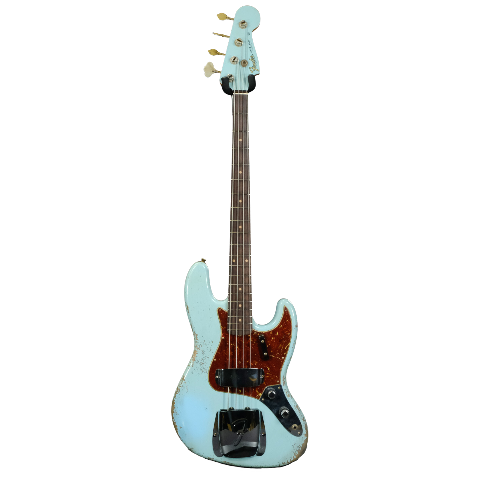 Fender Custom Shop 1961 Jazz Bass Heavy Relic - Faded Aged Daphne Blue