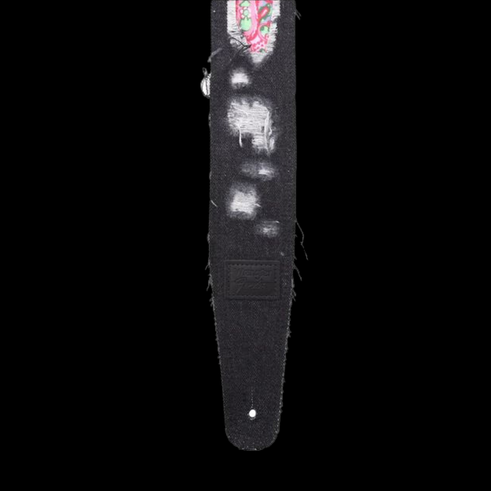 Fender X Wrangler Ripped Paisley Denim Strap - Black - Palen Music