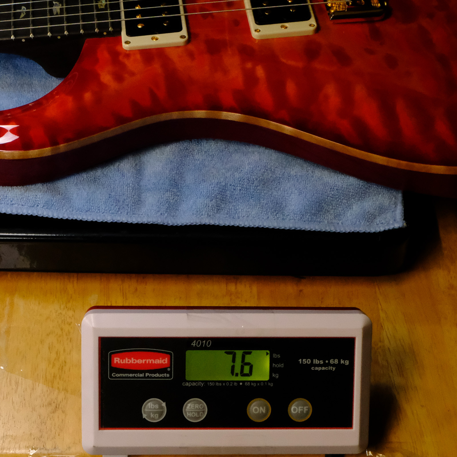 PRS Wood Library Custom 24 10-Top Flame Maple - Blood Orange