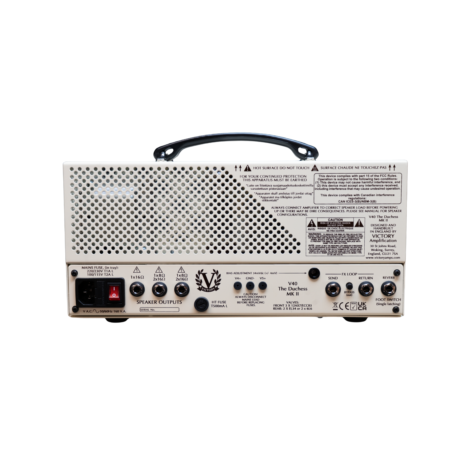 Victory Amps V40 The Duchess MK II Lunch Box Head