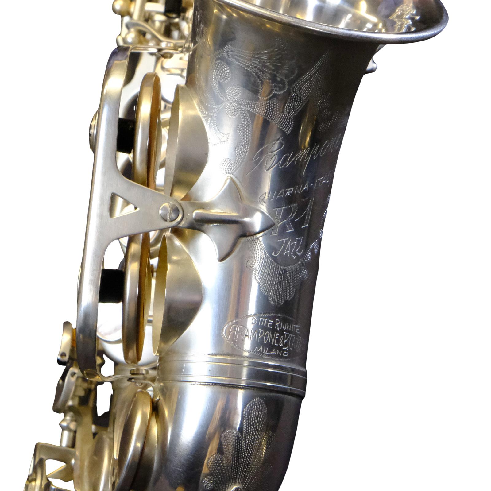Rampone & Cazzani R1 Jazz Curved Soprano Saxophone - Silver - 2004/J/AG