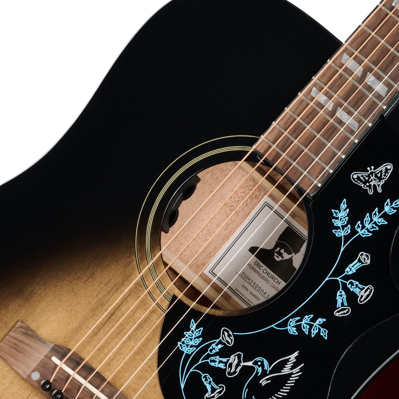Epiphone Eric Church Hummingbird Dark - Cobra Burst