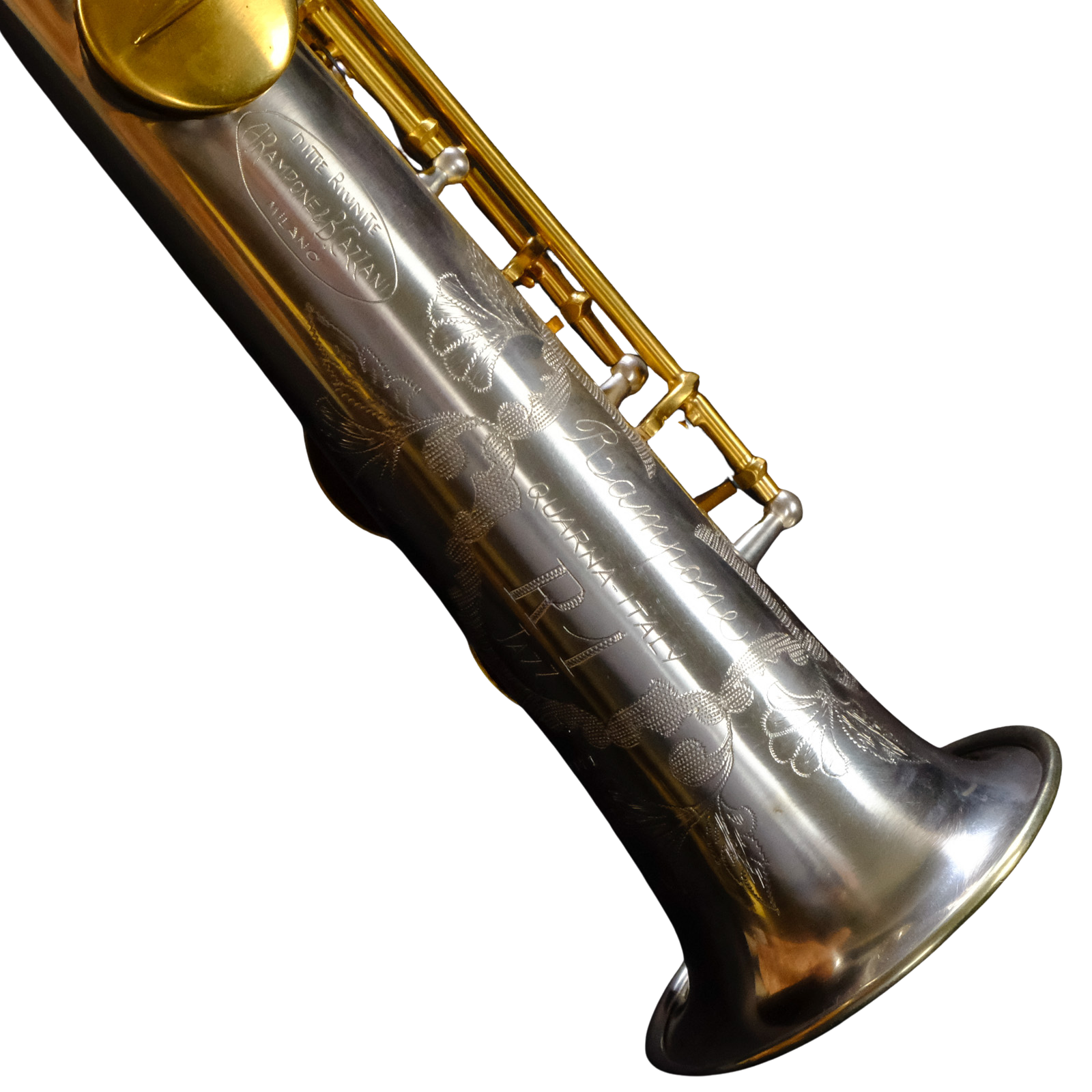 Rampone & Cazzani R1 Jazz Straight Soprano Saxophone - Silver and Gold - 2002/J/AUG