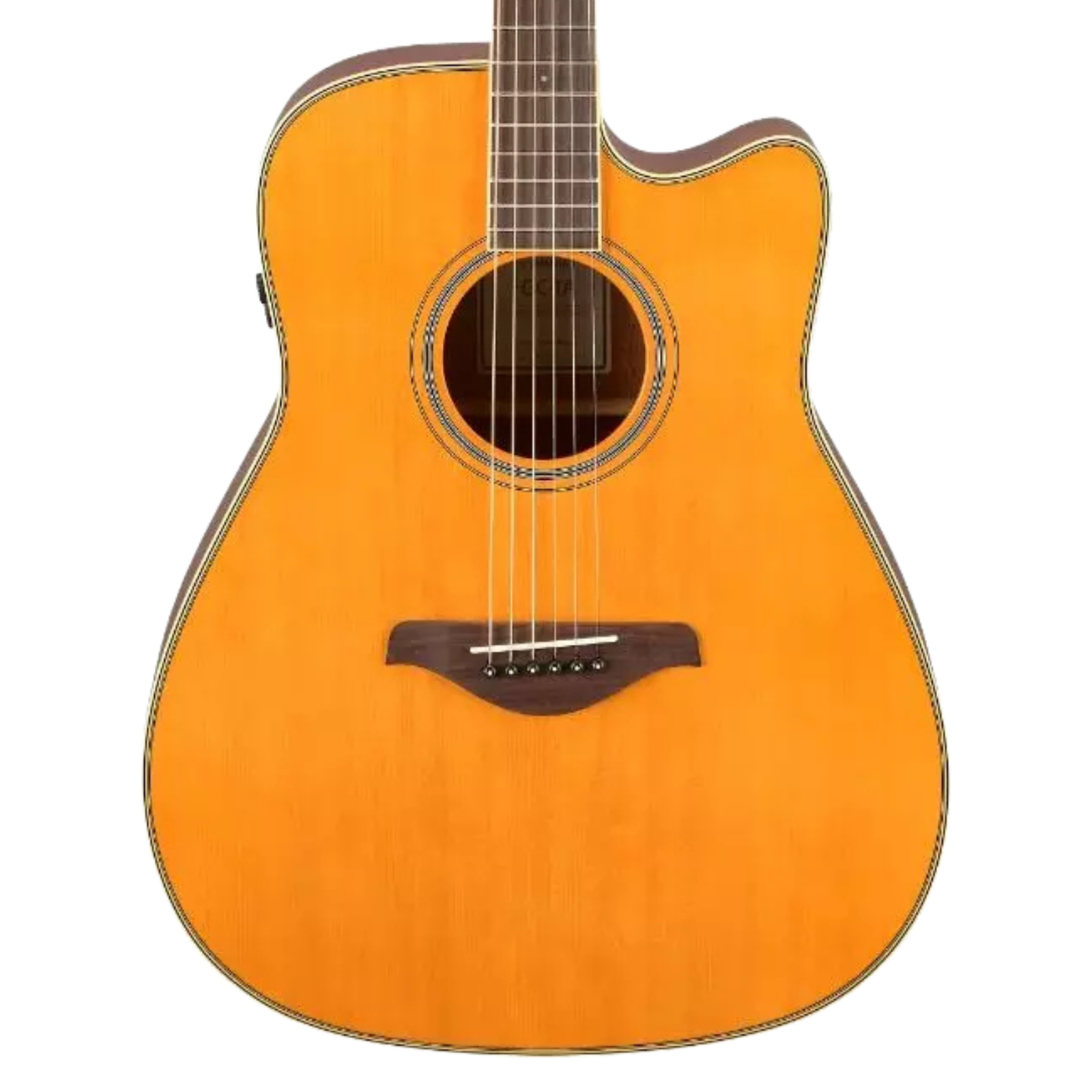 Yamaha FG-C-TA TransAcoustic Cutaway Acoustic-Electric Guitar - Vintage Tint