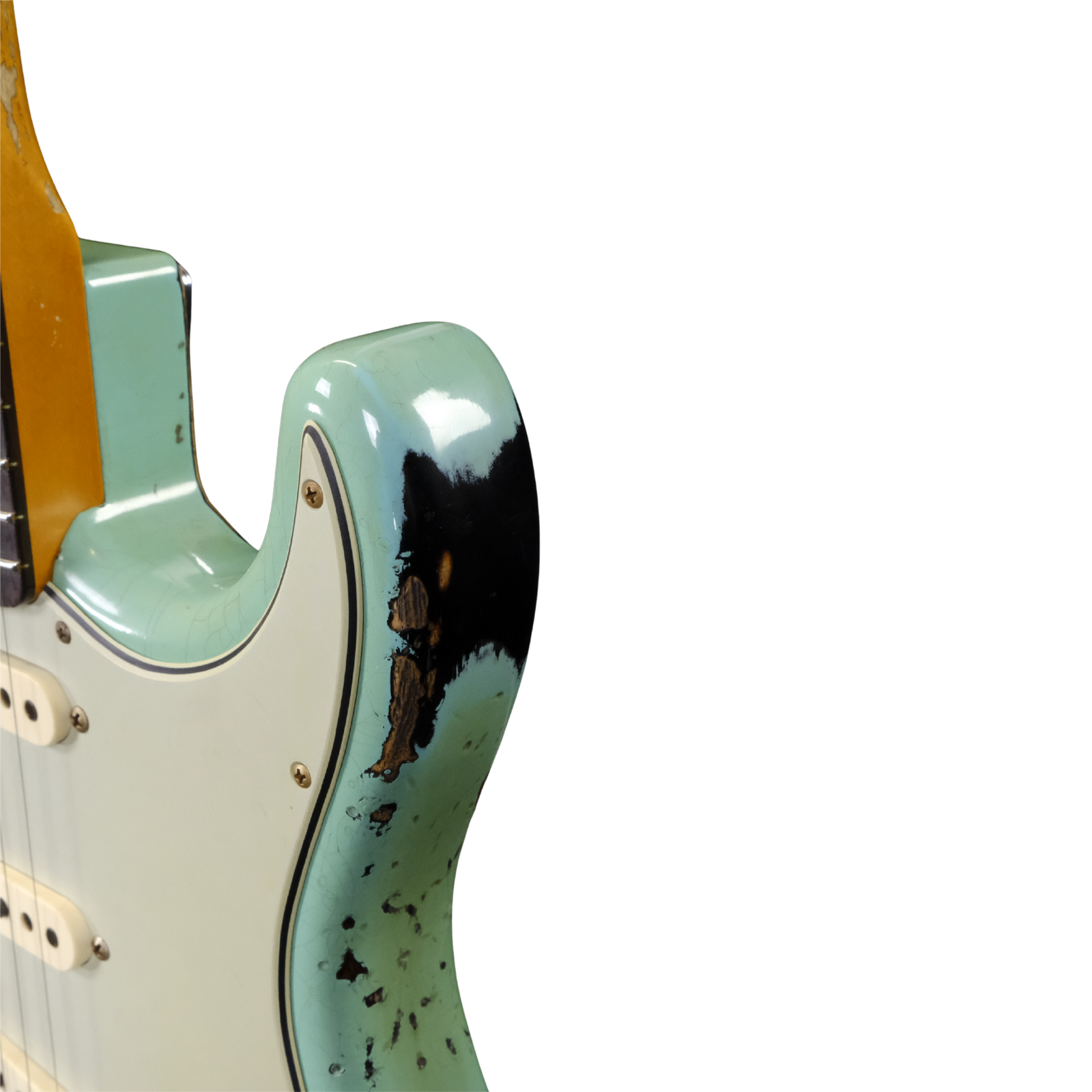 Fender Custom Shop '63 Stratocaster Super Heavy Relic - Super Faded Aged Seafoam Green over 3-Color Sunburst
