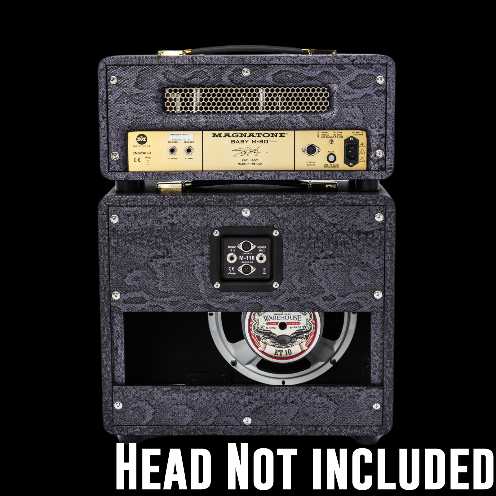 ***NOW IN STOCK*** Magnatone Baby M-80 1x10 Extension Cabinet Slash Collection - Purple Python ***NOW IN STOCK***