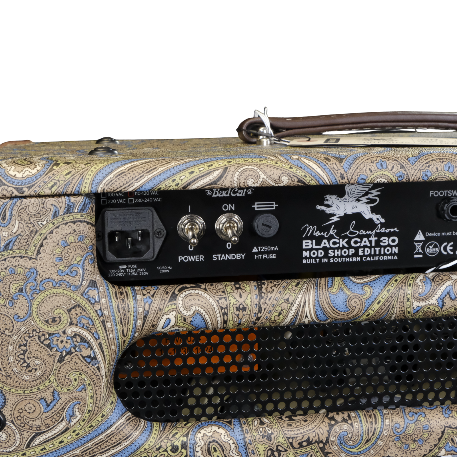 Bad Cat Mod Shop Black Cat 30 Combo (Mark Sampson Mod) - Custom Paisley Finish