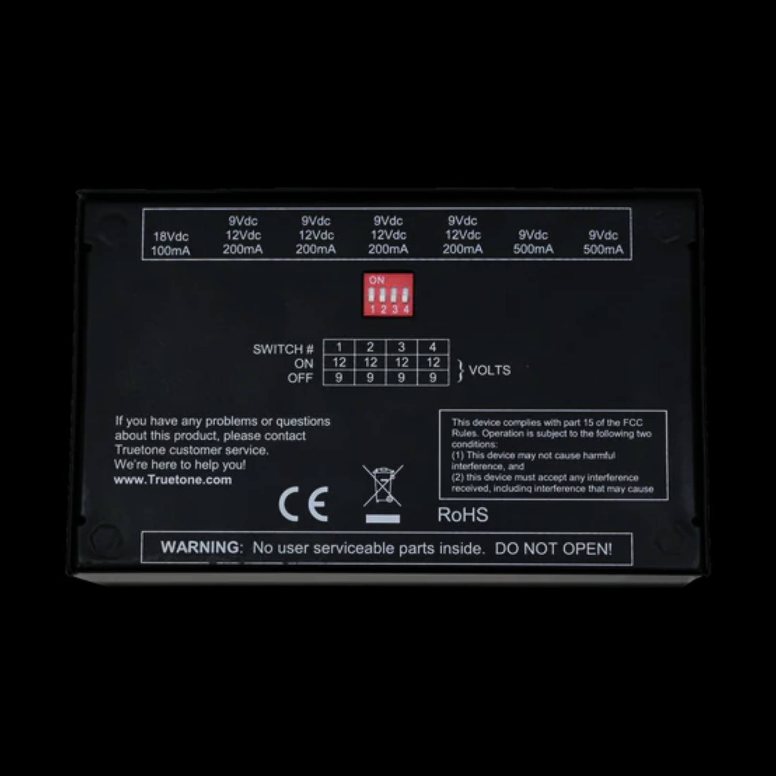 TrueTone 1 Spot Pro CS7 7-Output Isolated Power Supply