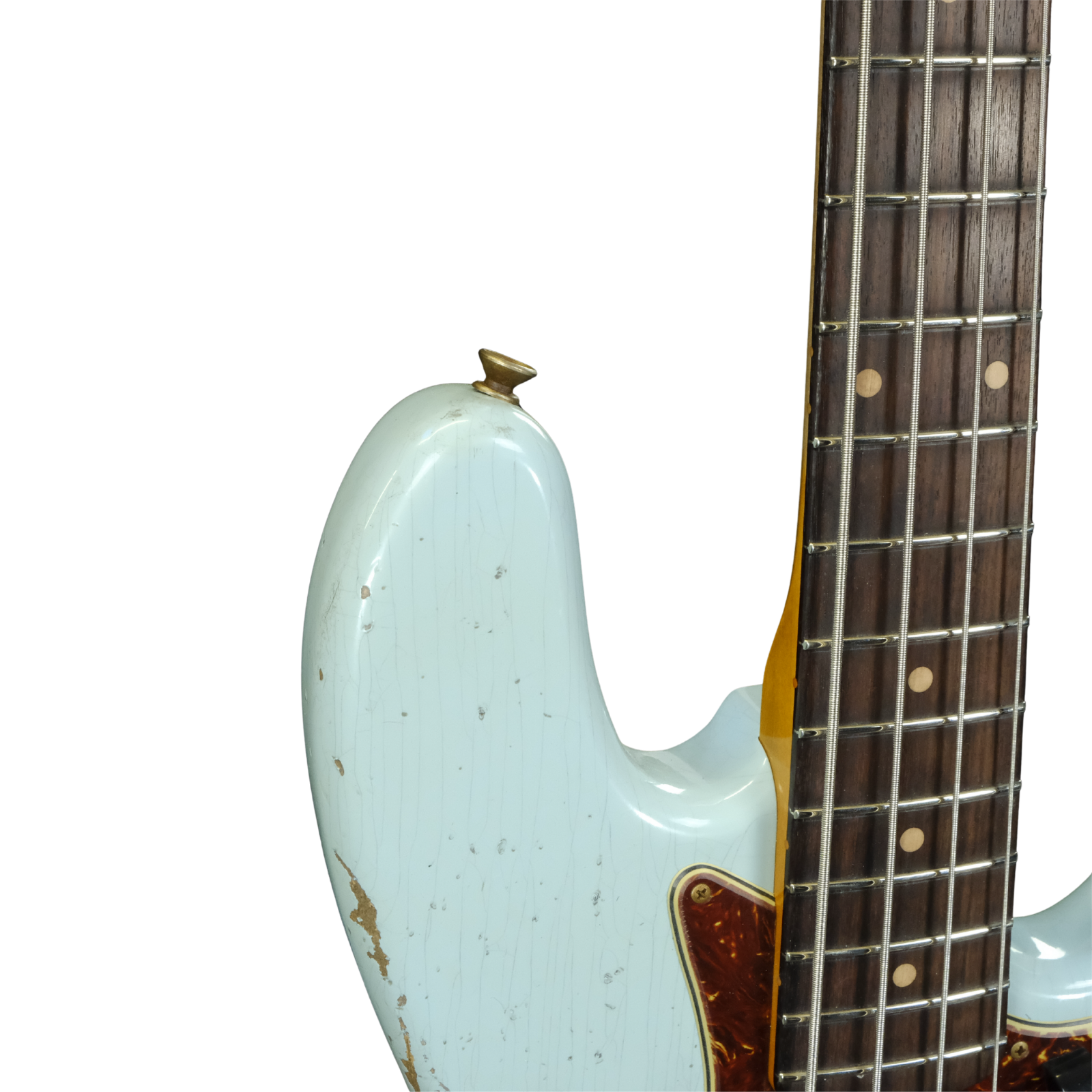 Fender Custom Shop 1961 Jazz Bass Heavy Relic - Faded Aged Daphne Blue