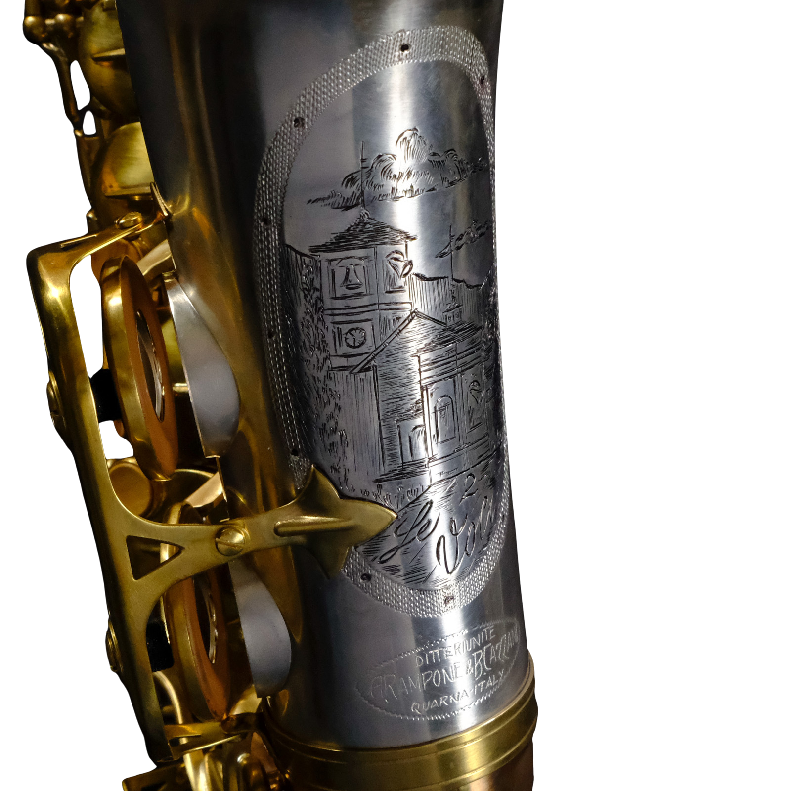 Rampone & Cazzani Two Voices Alto Saxophone (Solid Sterling Silver & Bronze) - 2006/TV/BRS