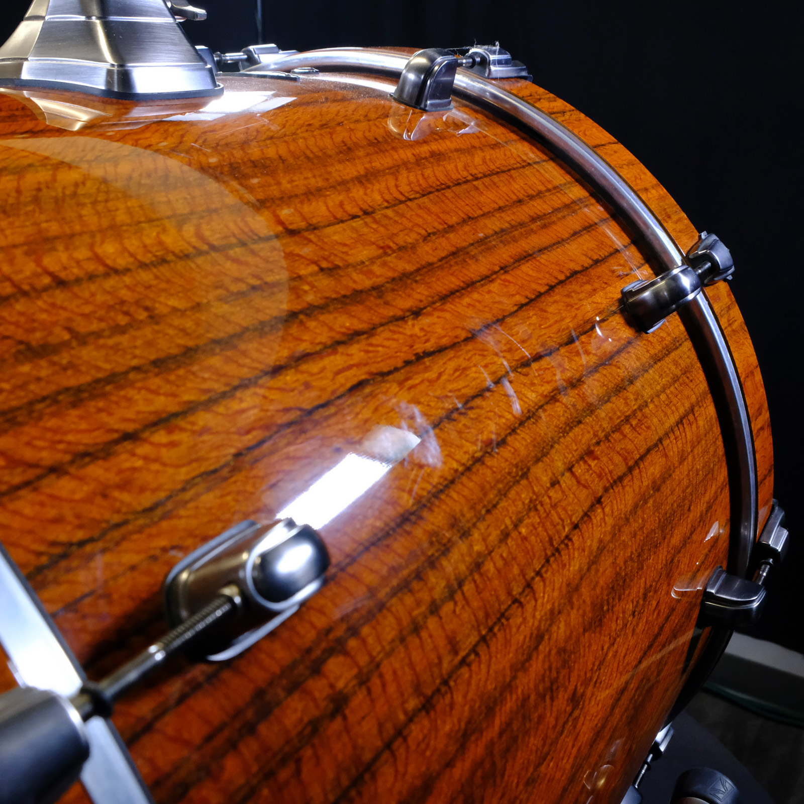 Used Tama Starclassic Birch/Bubinga Shell Pack - Crimson Tigerwood Fade