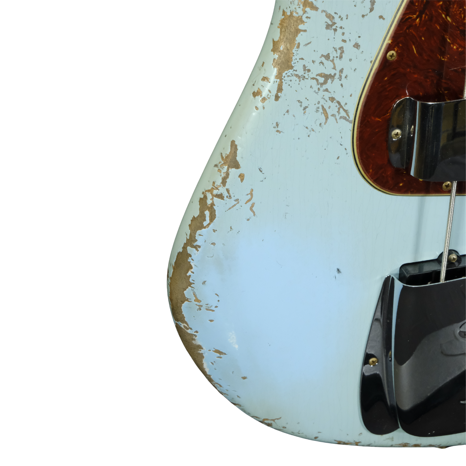 Fender Custom Shop 1961 Jazz Bass Heavy Relic - Faded Aged Daphne Blue