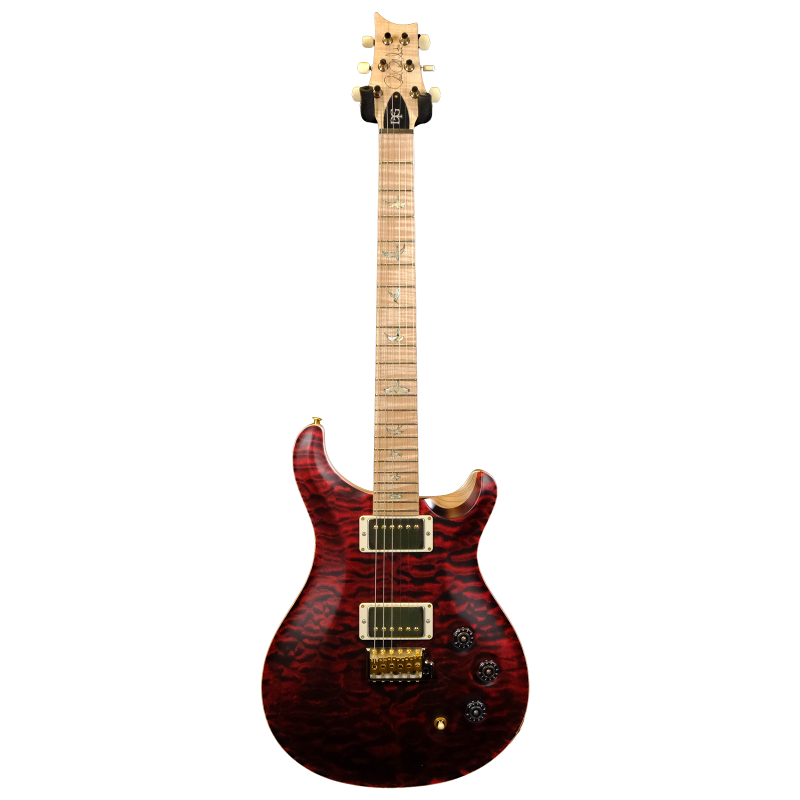 PRS Wood Library DGT Electric Guitar with Bird Inlays - Red Tiger