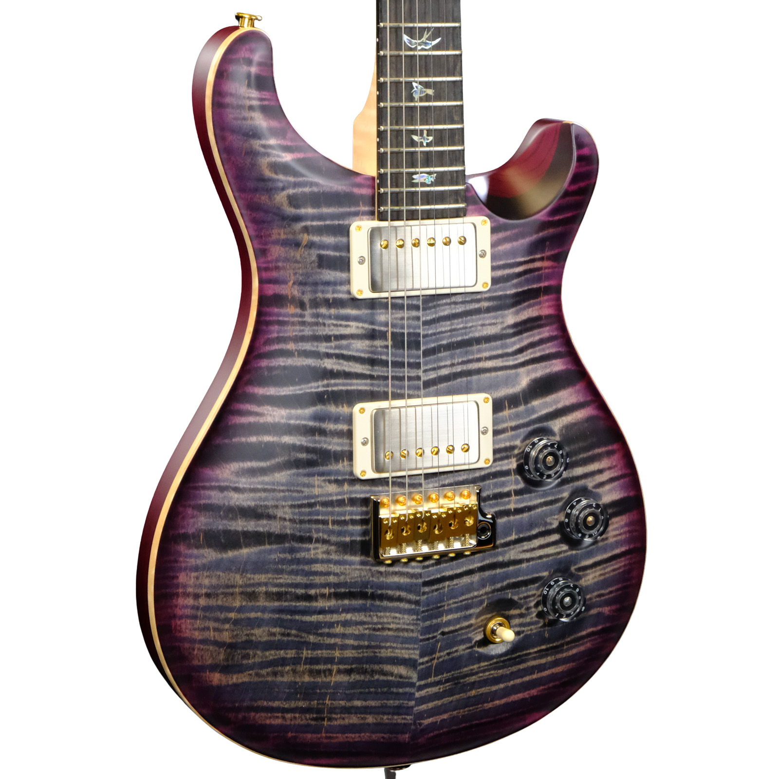 PRS Wood Library DGT Flame Maple - Charcoal Purple Burst