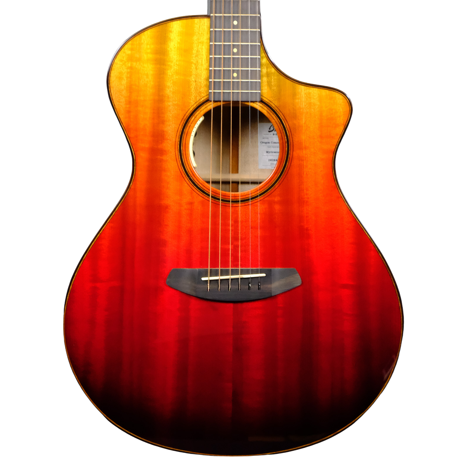 Used Breedlove Oregon Concert Tequila Sunrise CE LTD - Tequila Sunrise Gloss